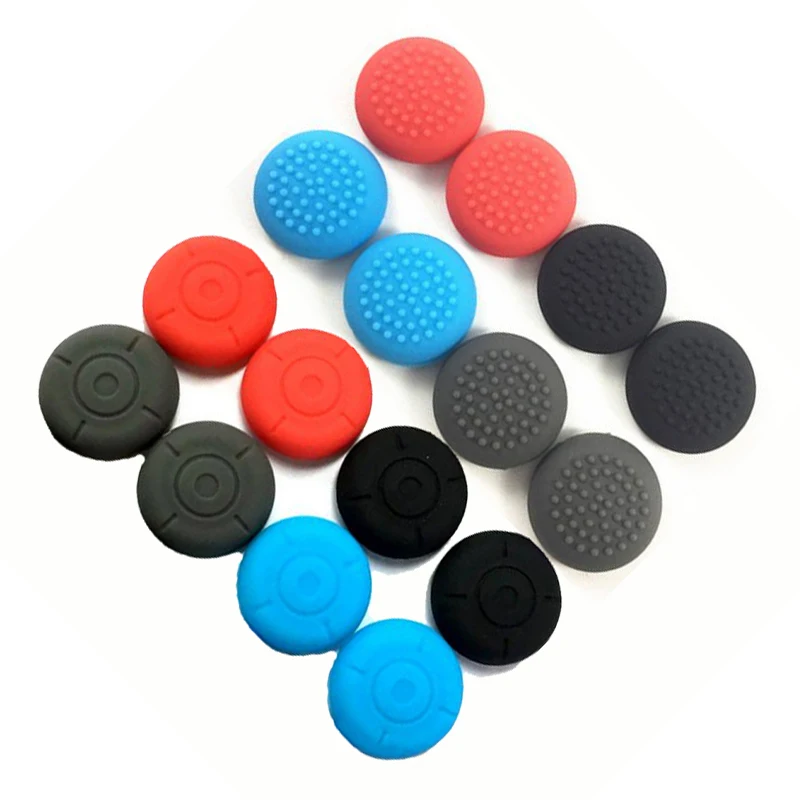 

2 Silicone Thumb Stick Grip Cap Joypad Analog Joystick Cover Case For Nintend Switch Lite NS Mini Controllers Joy-Con ThumbStick