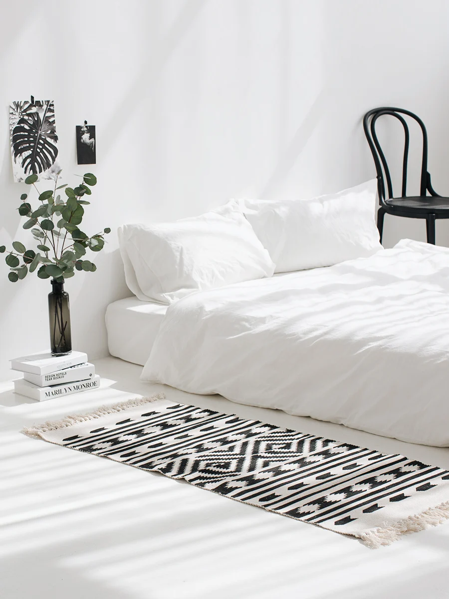 Ковер Kilim для гостиной из 100% хлопка индейский ковер с геометрическим узором в