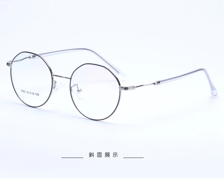 Оправа для очков из сплава, женские очки для близорукости по рецепту, металлическая оправа для очков D851, оправа для очков