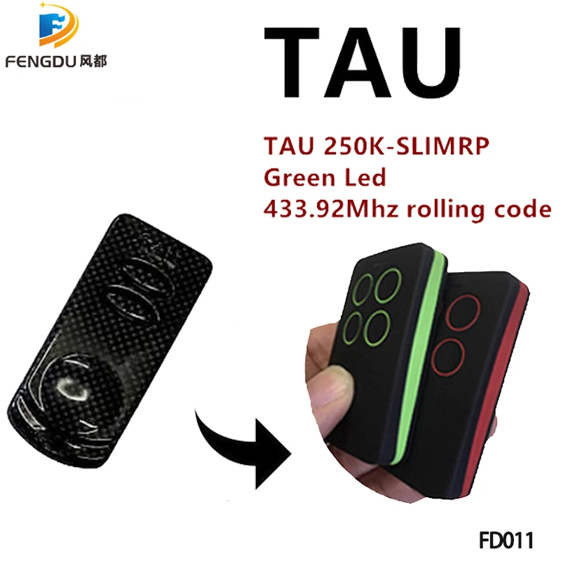 

4PCS TAU 250K-SLIM RP 433Mhz rolling code replacement remote control key fob free shipping