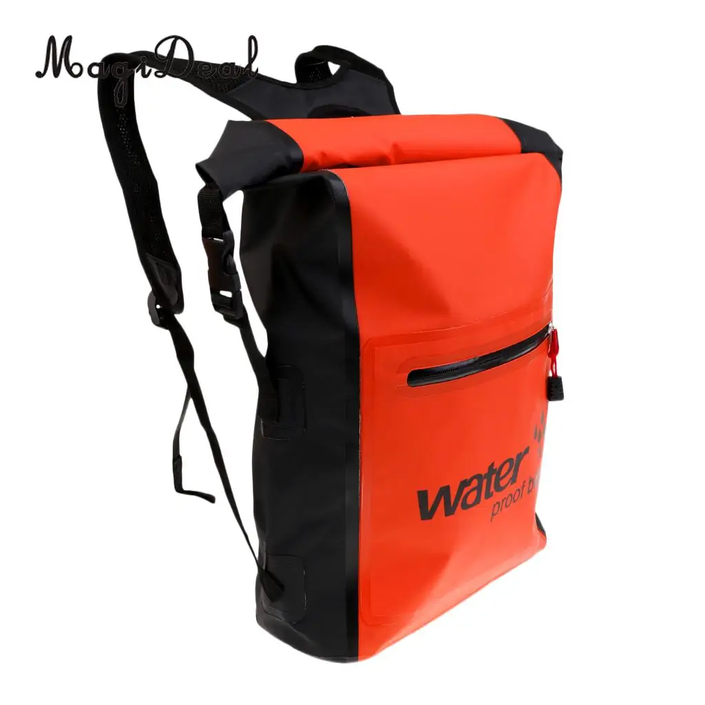 Durable 25L Waterproof Dry Backpack Rucksack Kayak Canoe Boat Surfing Bag for Fishing Flatable Boat Surfing Sailing Accessories