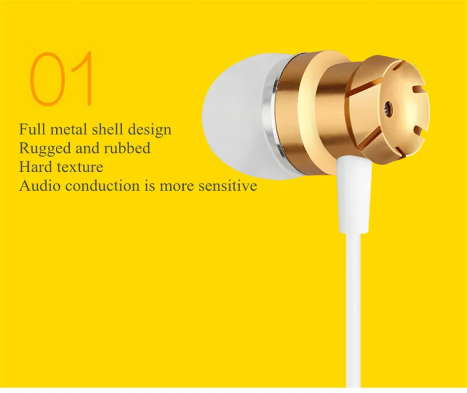 ME30 Metal Earphones Sports Noise Cancelling Headphones for Phone Stereo Headset with Mic for Xiaomi Computer iPHone (3)