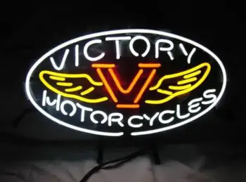 

Business Custom NEON SIGN board For Bike brand Victory Motorcycles REAL GLASS Tube BEER BAR PUB Club Shop Light Signs 16*12"