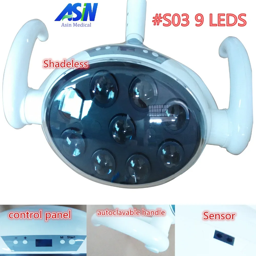 2016 new 9 LEDs dental lamp with Sensor Oral Light Lamp for Dental Unit