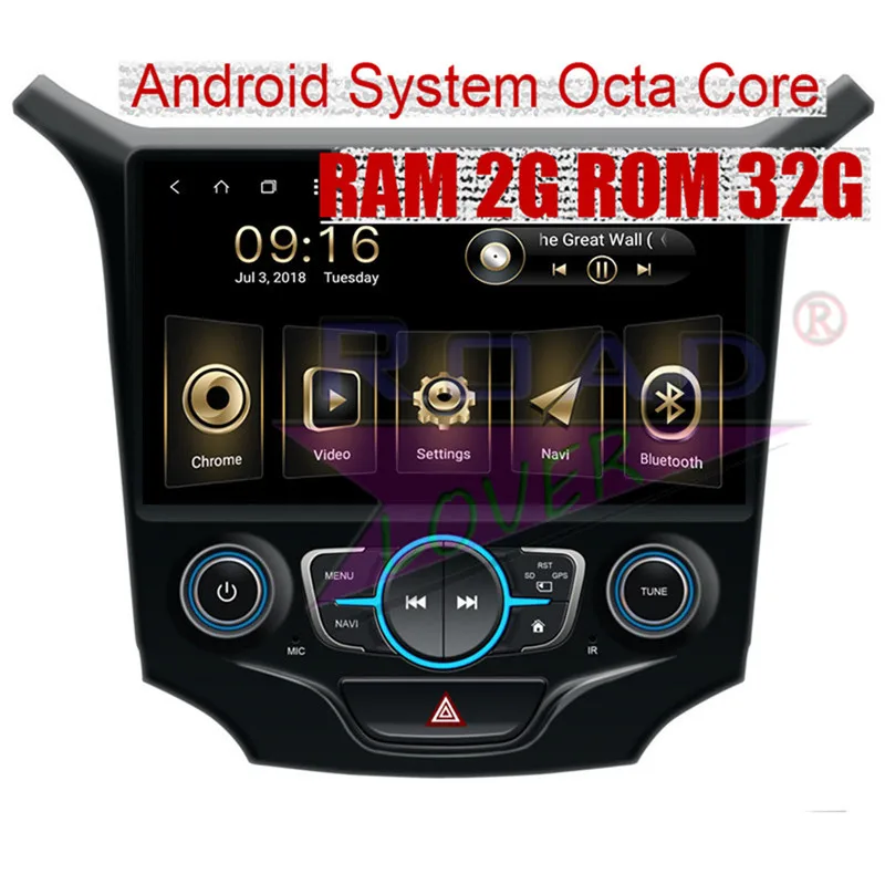 Roadlover Android 8.1 Car Media Center Player Radio For Chevrolet Cruze
