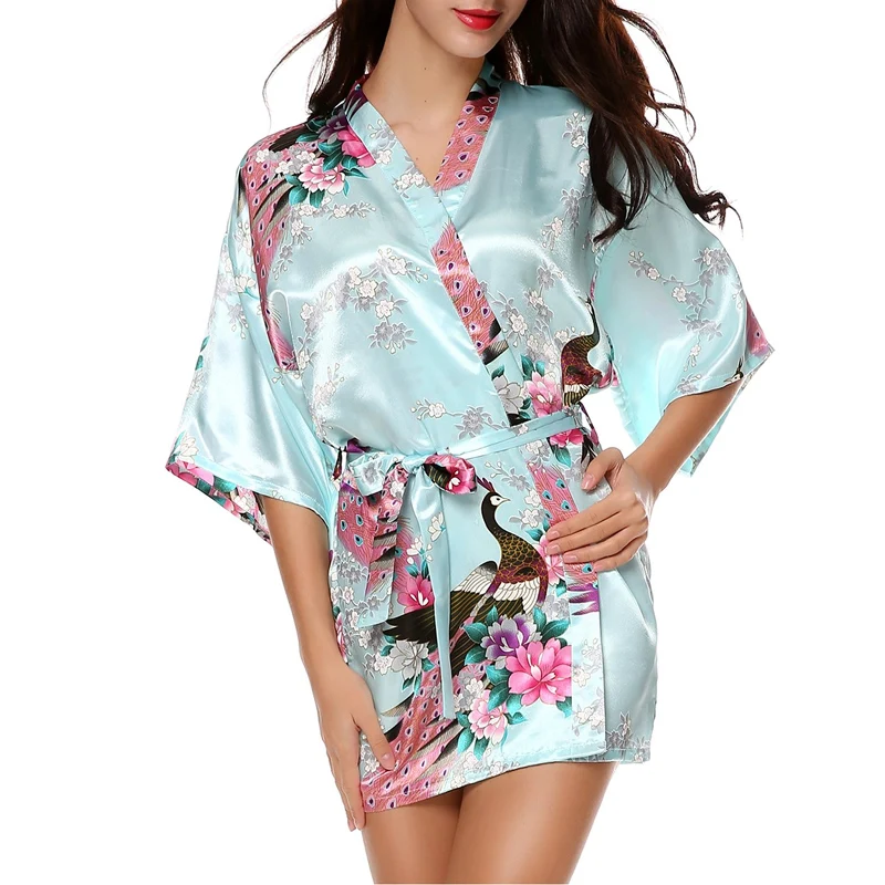 Свадебное платье для невесты женское с принтом цветочное кимоно подружки