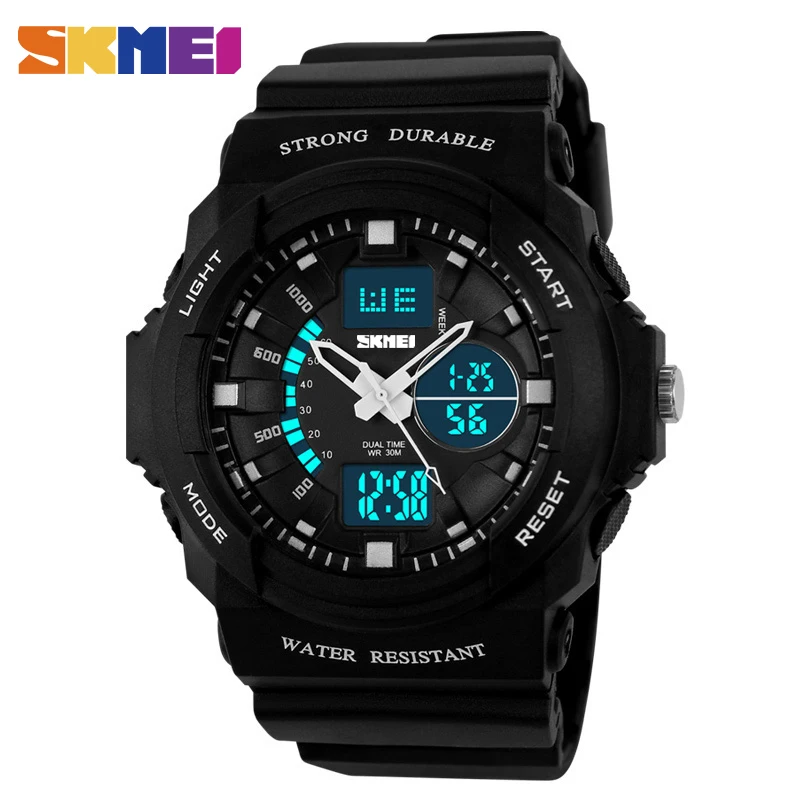 

SKMEI Fashion Sports Watch Men Children Big Dial Digital Watch Mens Waterproof Outdoor Kids Sport Wrist watches For Man 2019