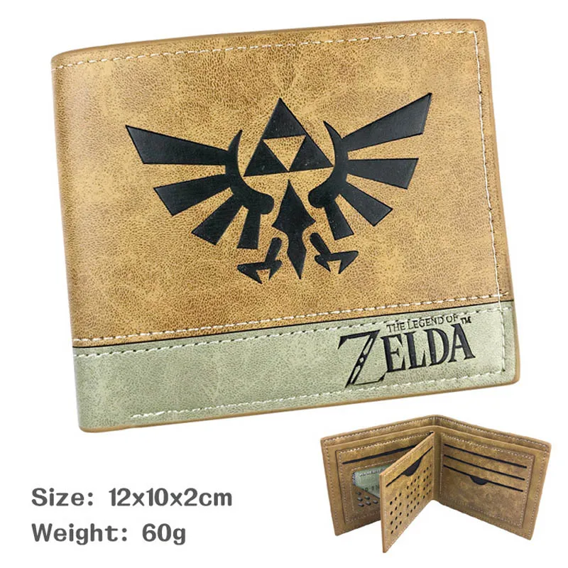 Кошелек для косплея Legend of Zelda короткий кошелек/кошелек из искусственной кожи