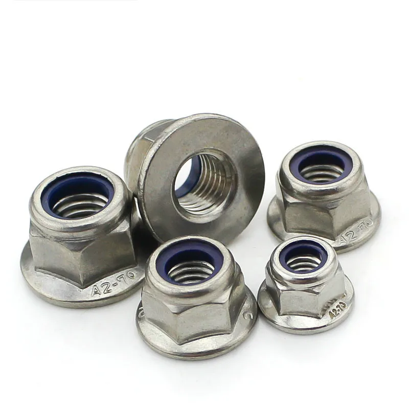 3 шт. s m4/M5/M6 1 m8/M10/M12 DIN6923 искусственная Фланцевая самоблокирующаяся гайка из