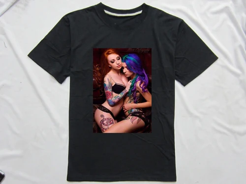 Sexy Naked Girls White - US $17.0 |Hip hop porn star Tattoo Naked Girls White Print Sexy t shirts  Free Shipping Fashion Casual %100 Cotton Blue T Shirt T 917956 à¹ƒà¸™ Hip hop  ...