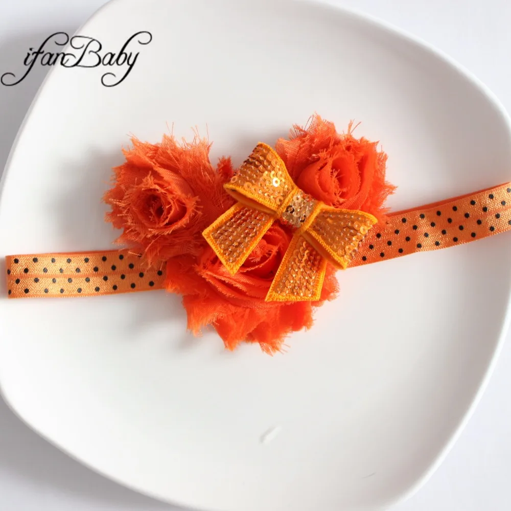 shabby flower headband 1