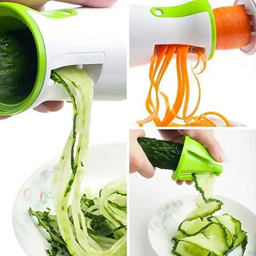 Kitchen Tools Accessories Gadget Funnel Model Peeler Spiral Slicer Vegetable Shred Device Cooking Salad Carrot Radish Cutter
