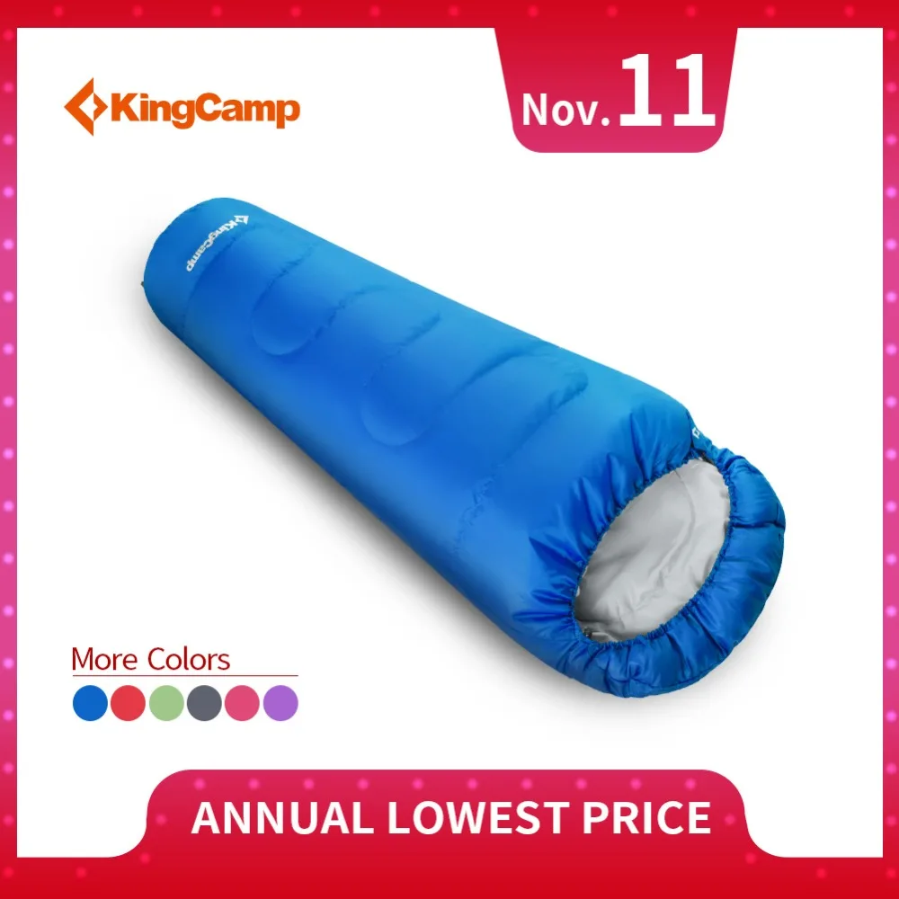 

KingCamp Mummy Sleeping Bag Waterproof Ultralight Warm thick 3 Season Cotton Sleeping Bags for Cold Winter Camping Outdoor