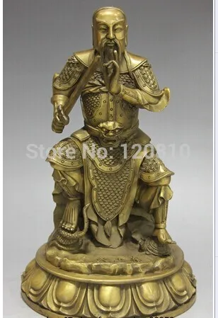 

Chinese exquisite Brass Copper famous myth" Xuan Tian Shang Di " Emperor Statue
