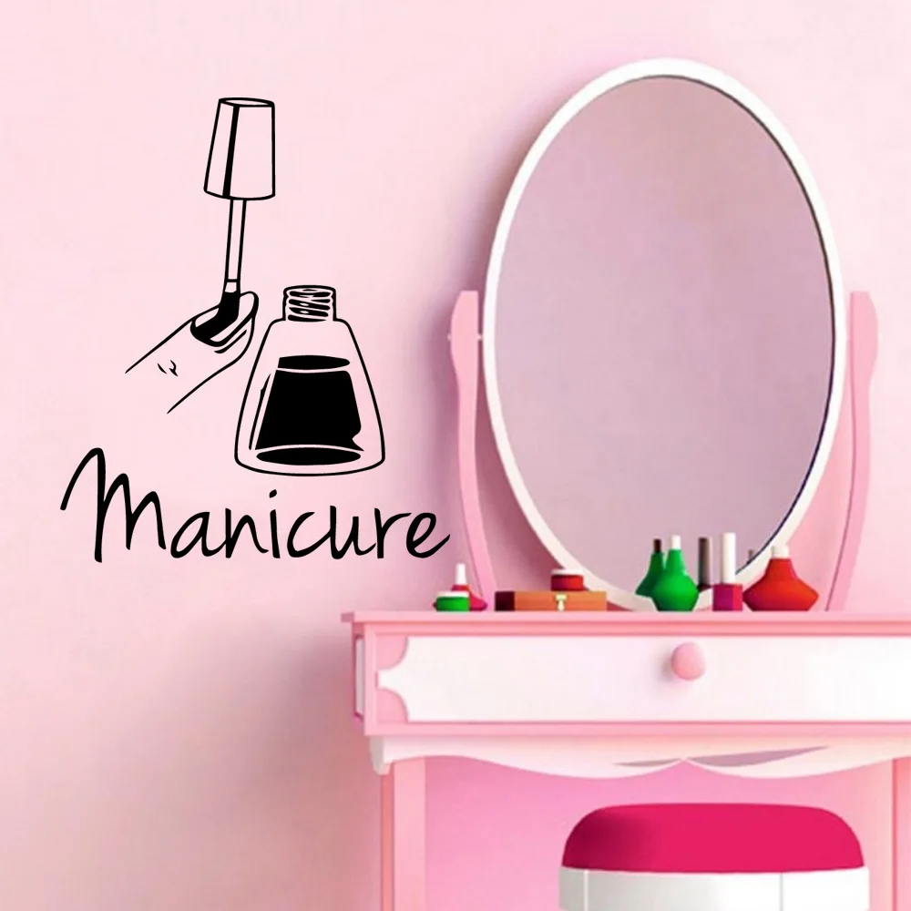 

Classic manicure Wall Stickers Home Decoration Accessories Waterproof Wall Decals Wall Decoration Murals