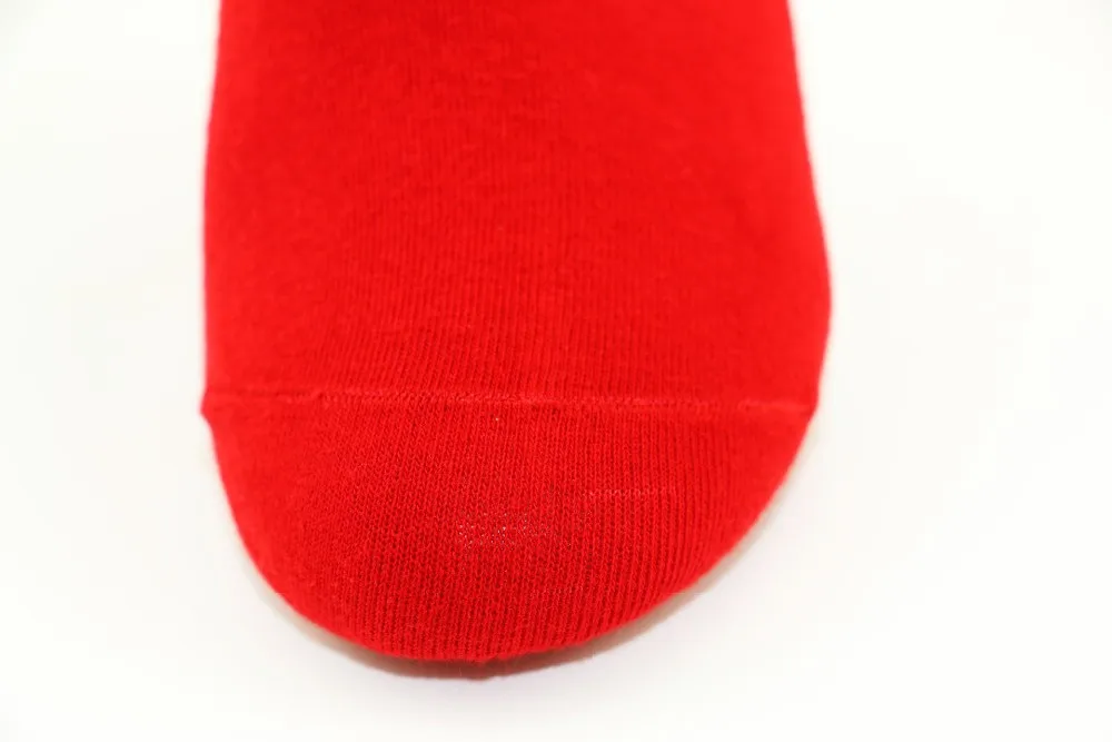 10 пар/лот красные носки женские носки высокого качества чесаный хлопок человек бесцветный год судьбы цветные носки
