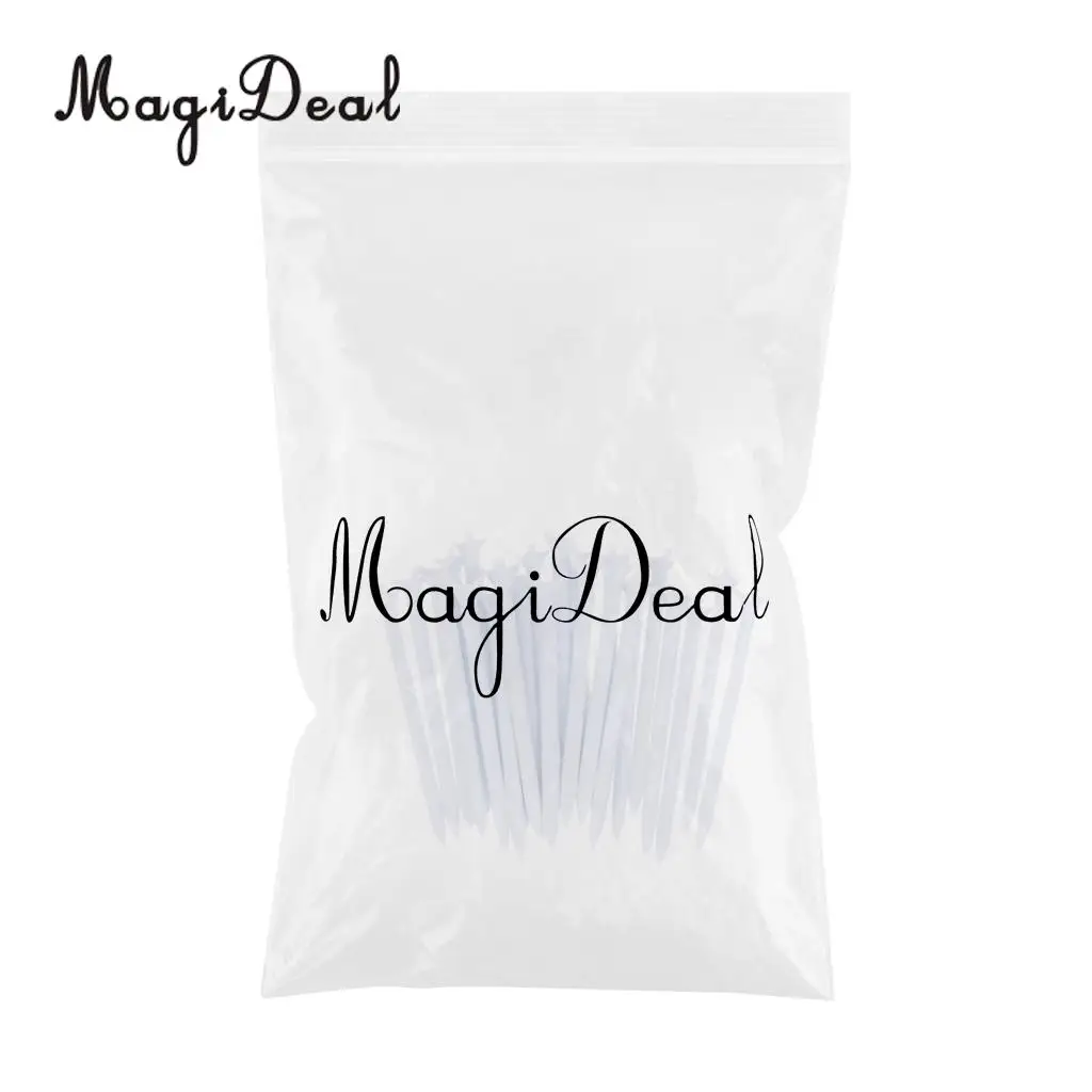 MagiDeal 25 Pieces Durable 82mm Plastic Golf Tees Set Golf Accessories White