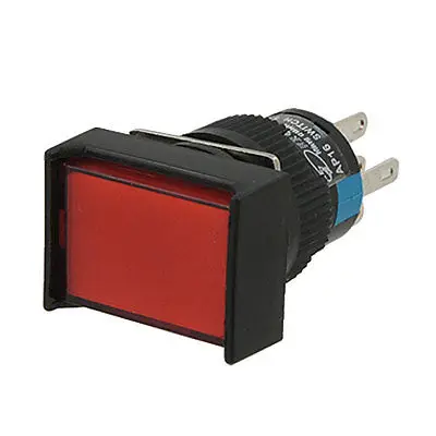 

Self-reset Red Rectangle Cap Push Button Switch Control