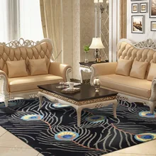 ALITEXTILEBTOC плюс размер ковер для дома акриловая текстура ветка шаблон Стиль Нескользящие украшения для спальни ковер