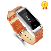 Лидер продаж 0,9" Смарт Браслет с кровью Давление монитор кожаный браслет Цвет Экран браслет для IOS и Android