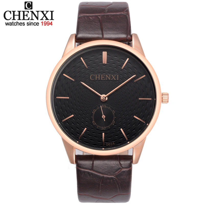 Prix pour Ultra-mince Cadran CHENXI Montre Hommes Montres À Quartz Classique Brun bracelet en cuir Petit cadran peut travail Homme Robe De Mode montre-bracelet Prix pour Ultra-mince Cadran CHENXI Montre Hommes Montres À Quartz Classique Brun bracelet en cuir Petit cadran peut travail Homme Robe De Mode montre-bracelet