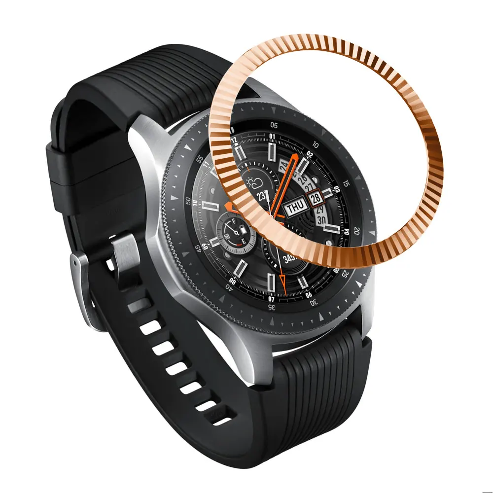 Крышка из нержавеющей стали для samsung Galaxy Watch 46 мм/42 мм/gear s3 frontier/gear S2 классический SM-R732 ободок кольцо Клей чехол - Цвет ремешка: Watch 46mm C