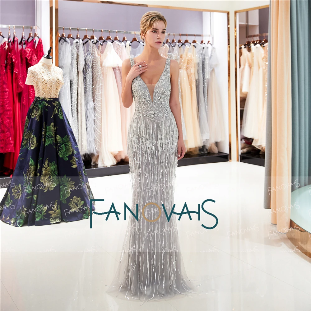 Beaded silver prom dress forecasting dress for everyday in 2019 Beaded silver prom dress forecast to wear for spring in 2019