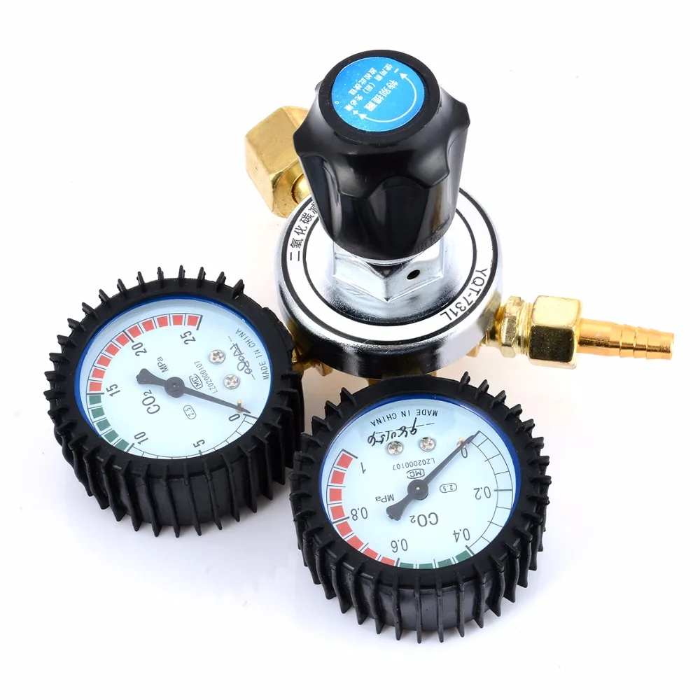 

1pc Reliable CO2 Gas Reducing Valve Flow Meter For MIG Welding Beer Brew Cutting Mayitr Pressure Reducing Regulators Valve