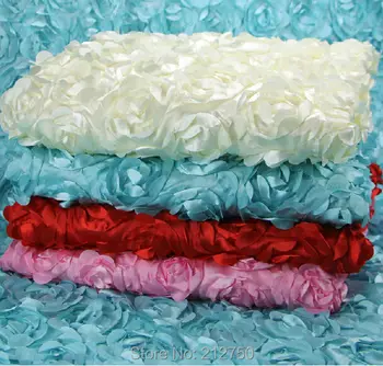 

Free shipping 140cm 55" width romantic rose silks and satins Bridal carpet wedding backdrop curtain decoration 4 Meters/lot