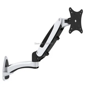 

Aluminum Gas Spring 360 Degree Full Motion Height Adjustable 15"-27" LCD Monitor Holder TV Wall Mount Bracket Arm