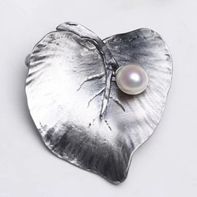 

Eternal wedding Women Gift word 925 Sterling silver real A natural pearl sweater shawl buckle brooch brooch pin money to give mo