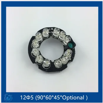

60 Degree Bulb,Infrared 12 x 5 IR LED board for Dome CCTV Cameras night vision,(Small F18-F38mm)