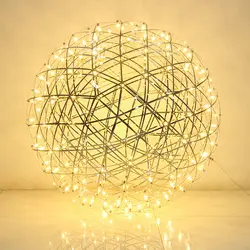 60 см 70 и 80 Творческий Raimond светодиодный фейерверк шар подвесной светильник для гостиная нержавеющая сталь Abajur Ресторан Лофт свет