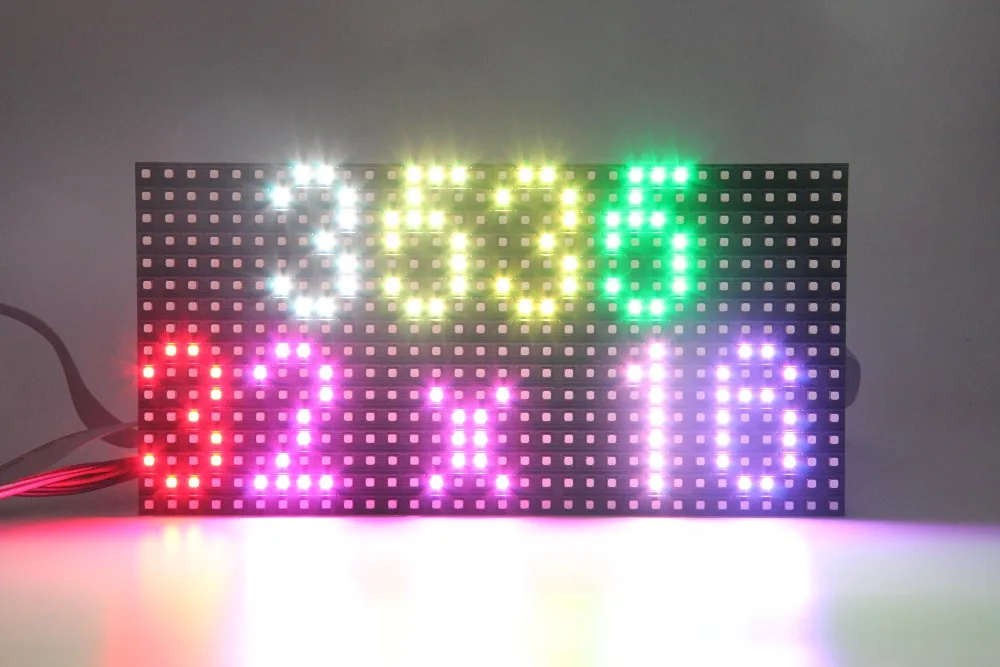 1/4 스캔 Led 모듈 야외 표지판 P8 풀 컬러 3in1 Smd3535 모듈 크기 256x128mm