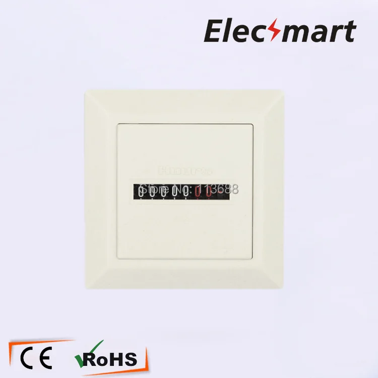 

HM-1 White register disply AC220-240V 50HZ 0-99,999.99H Mechanical Hour Meter