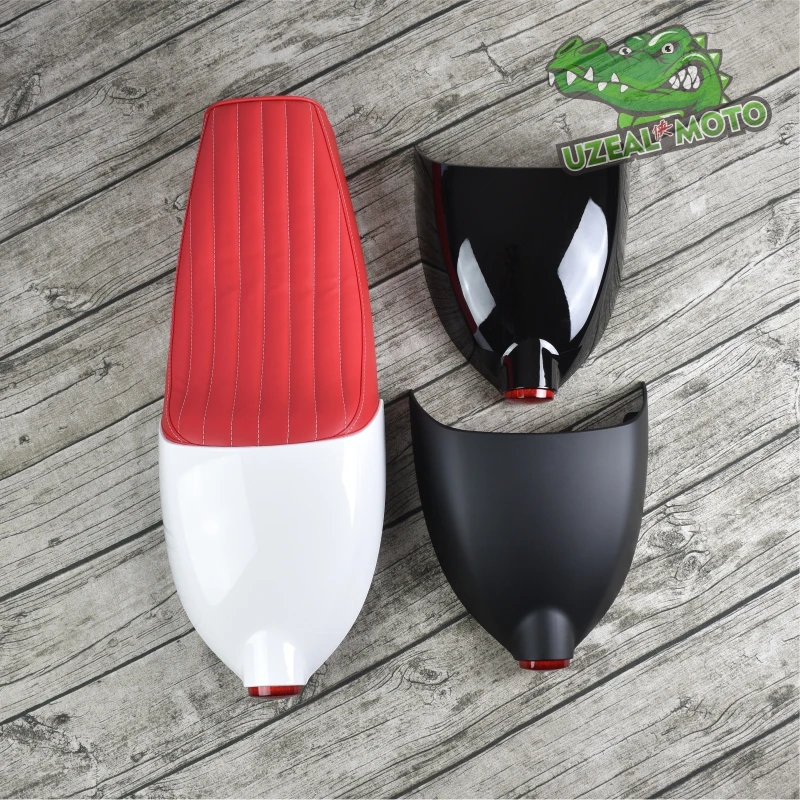 Universal Vintage motorcycle cushion Cafe Racer Red Seat refit