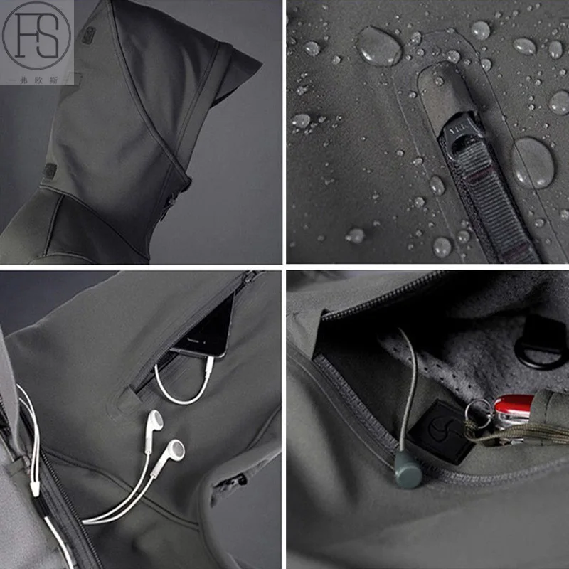Открытый Спорт Softshell куртки Для мужчин Пеший Туризм Охота Одежда TAD Камуфляж Военно-Тактические наборы Кемпинг HJ004