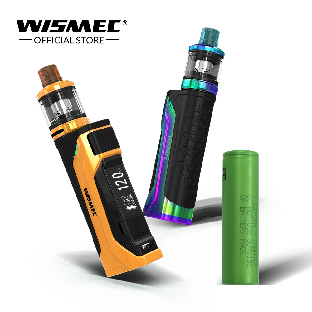 

Pre Order Original Wismec CB-80 Kit with AMOR NS Pro Tank 2ml with 1pc 18650 battery Output 80W Electronic cigarette vape kit