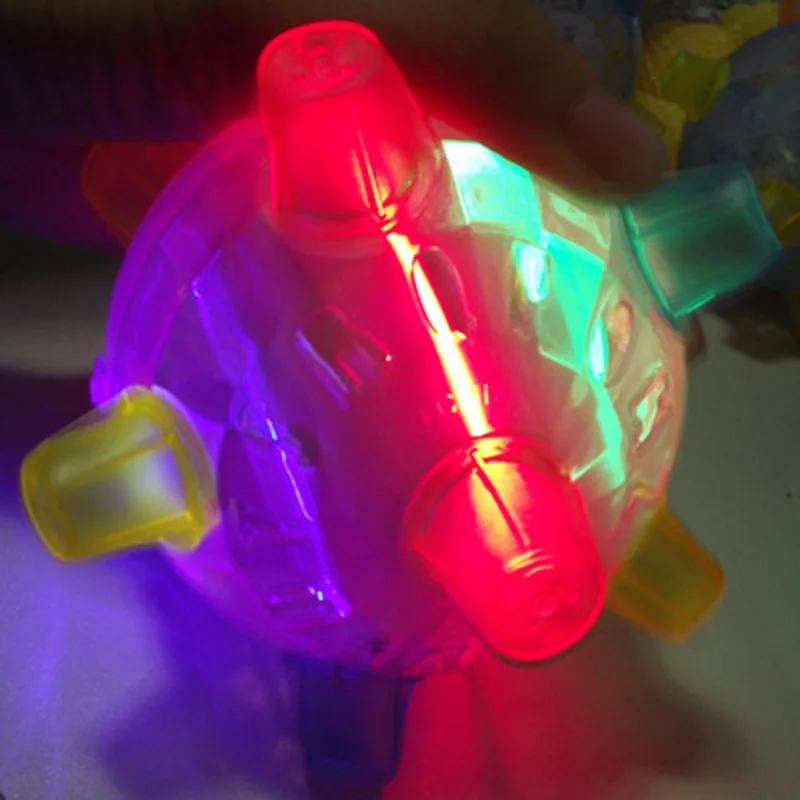 1 шт. СВЕТОДИОДНЫЙ Мигающий прыгающий мяч детские игрушки Joggle звук чувствительный вибрирующий питательный мяч игра дети мигающий шар игрушка для детей