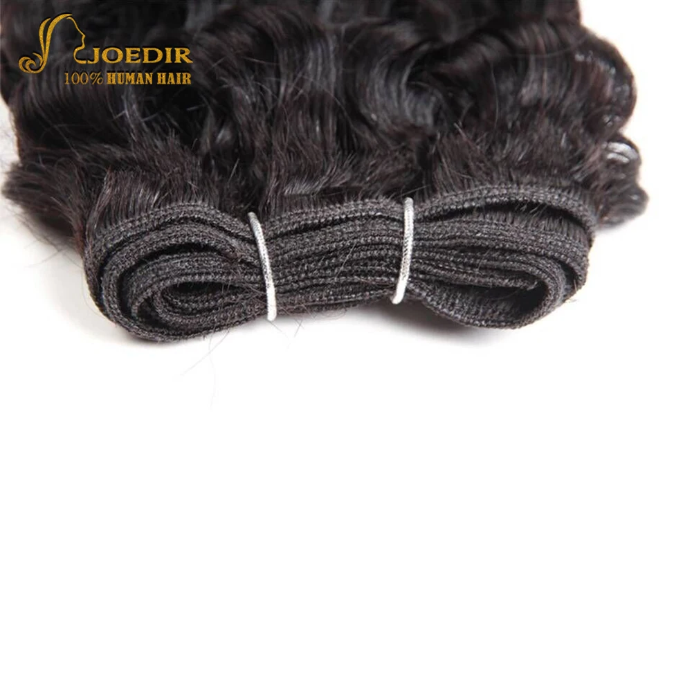 Joedir Hair Brazilian Jerry Curl Human Hair Weave 4 Bundles Deal 1# 2# 4# Non Remy Afro Kinky Curly Bundles 190G 1 Pack