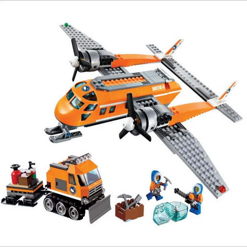 

BELA 10441 City Polar Adventure Arctic Supply Plane Figure Blocks Compatible Legoe Construction Building Toys For Children
