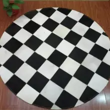 Модный художественный ковер Натуральная Воловья кожа пластиковый ковер из пвх рулон