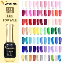 12 мл Гель-лак 2019 для ногтей горячая распродажа цветов VENALISA Замачивание от органических без запаха эмалей Светодиодный УФ цветной гель для н...(China)