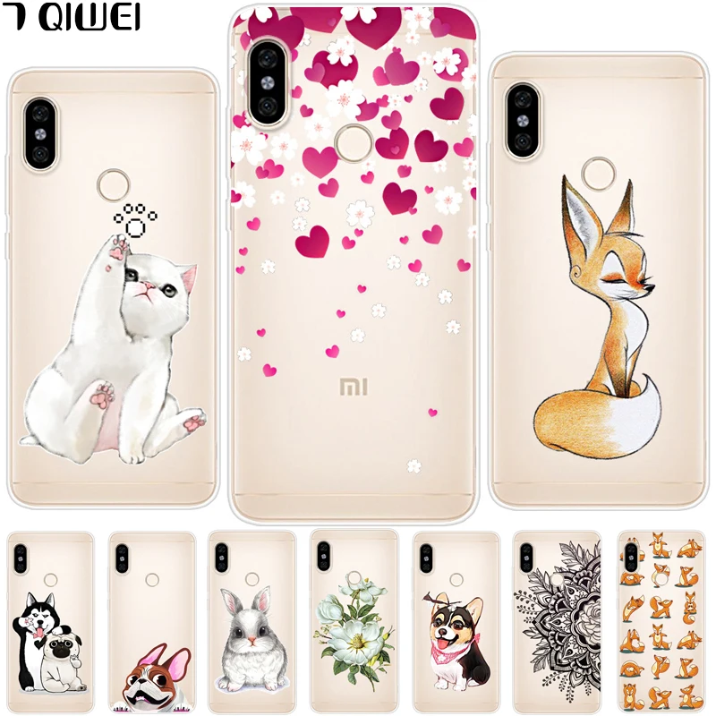 

5.99'' For Xiaomi Redmi Note 5 Case Silicon Soft TPU Cover For Xiaomi Redmi Note 5 Case Global Redmi Note5 Pro Cool Animal Para