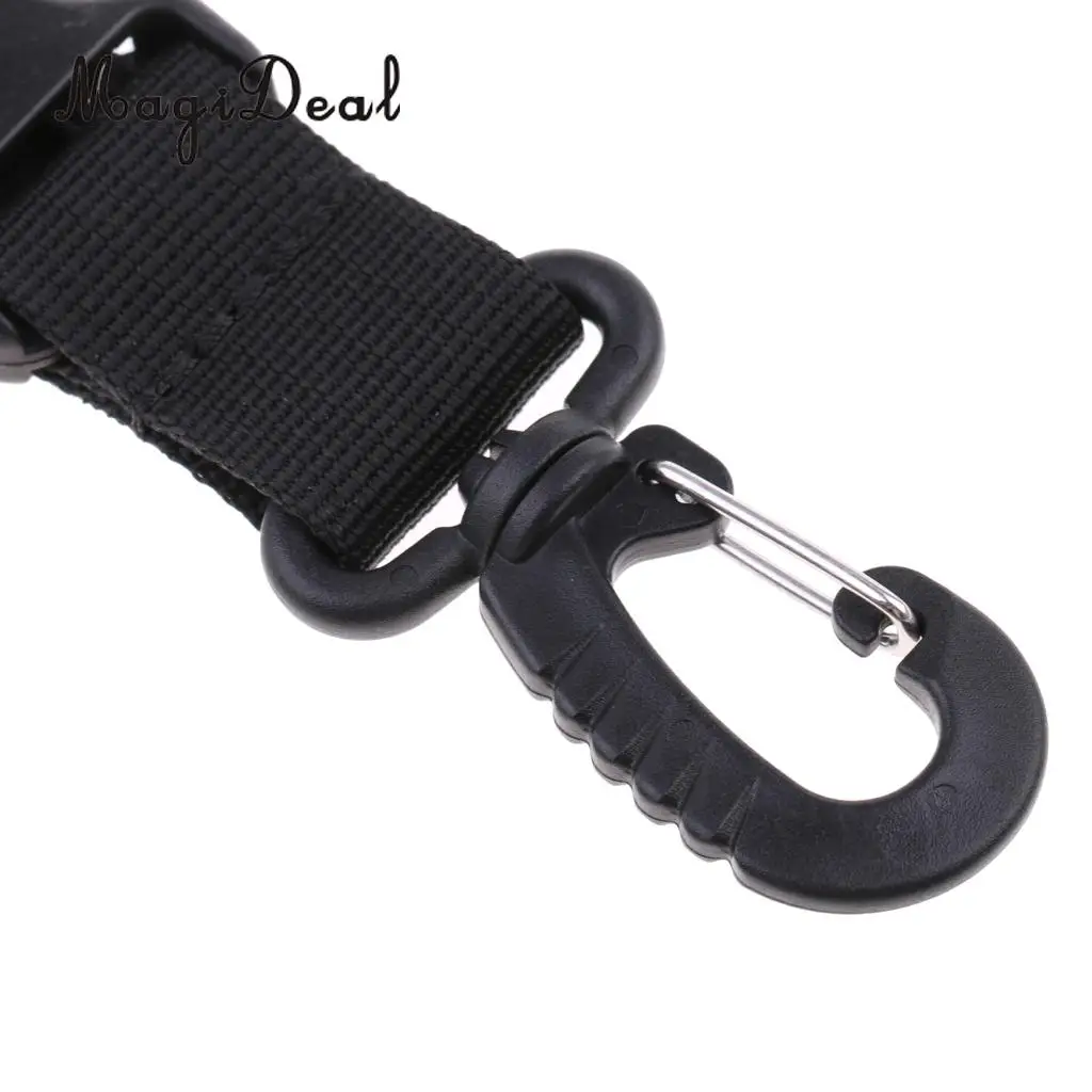 MagiDeal Durable Nylon Webbing Fin Keeper Strap Holder Lanyard & Swivel Clip for Underwater Scuba Diving Snorkeling Swimming
