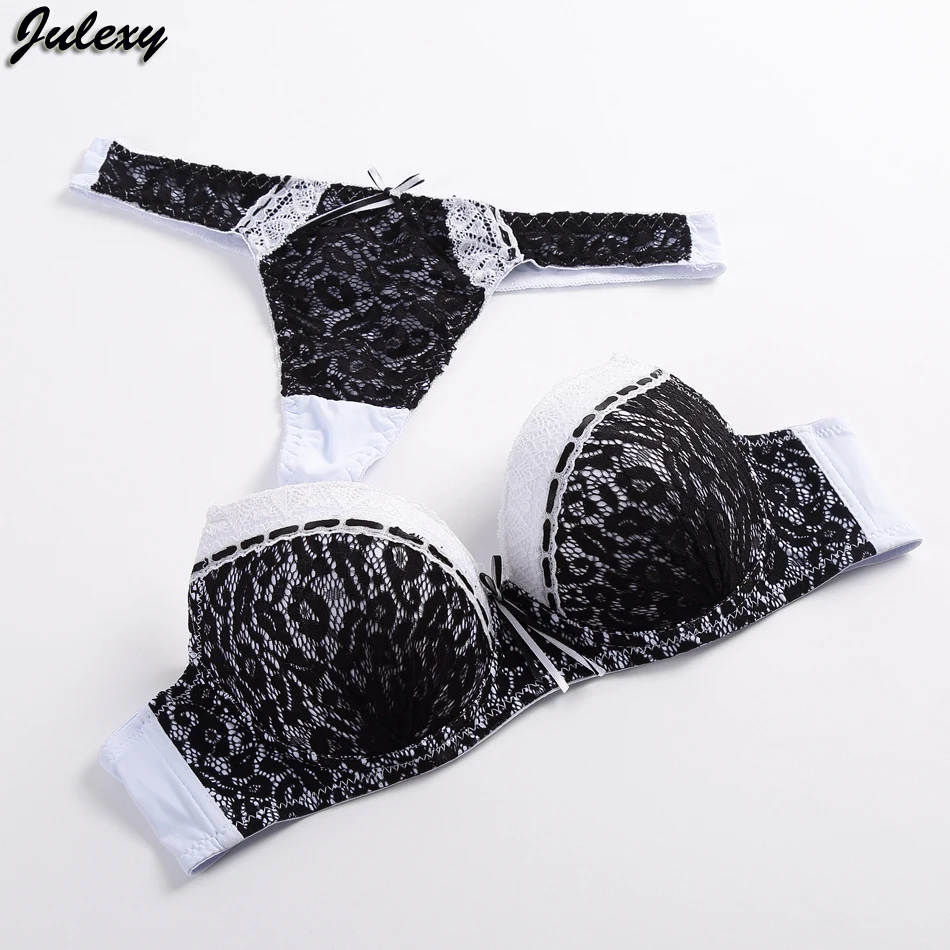 Женский кружевной бюстгальтер Julexy соблазнительные кружевные стринги с пуш