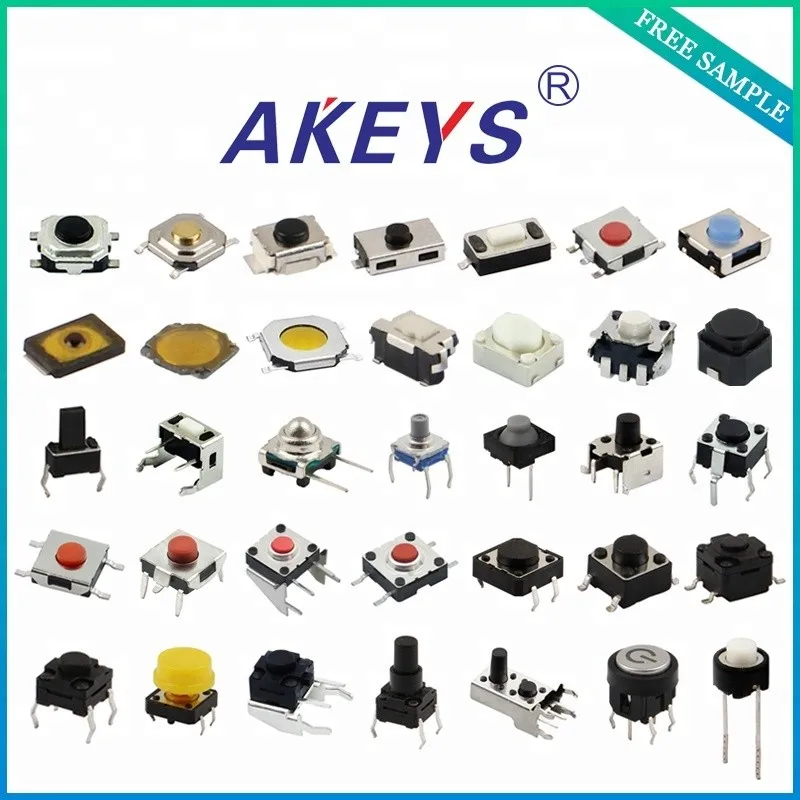 50pcs Tactile Switch Electronic Push Button Switch Different Types Of