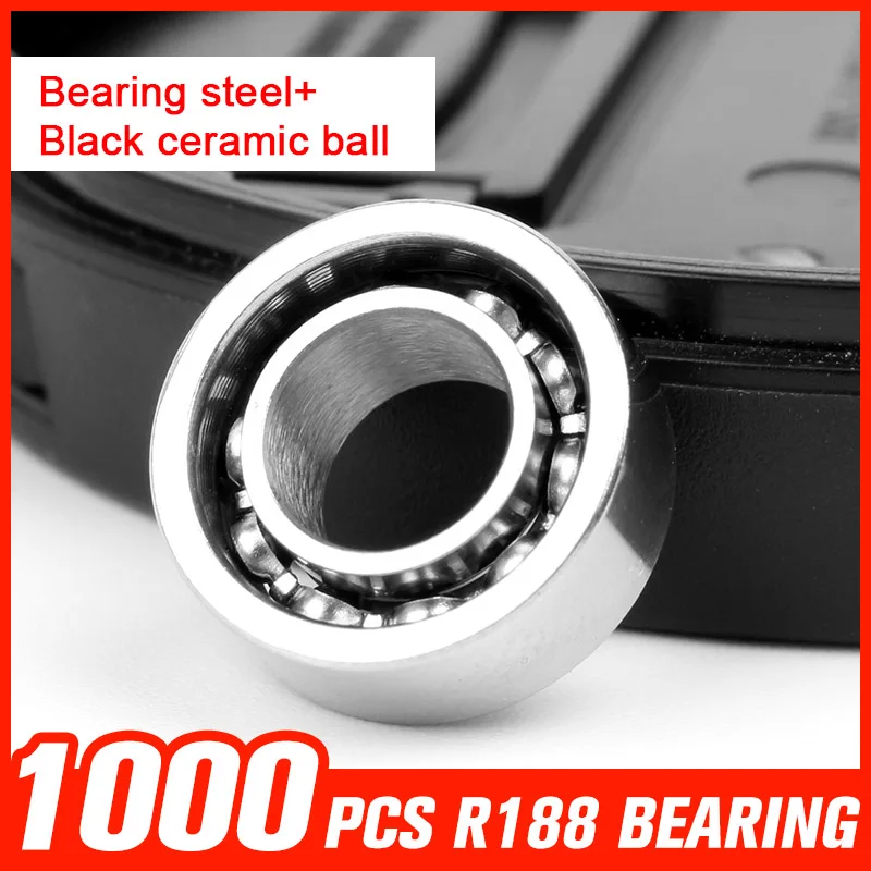 

1000pcs R188 Bearing Steel Ceramic Ball Bearings for Inline Roller SkatIng EDC Spinner Toy Hardware Tool Accessories
