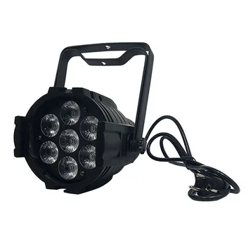 

Mini Aluminum alloy LED Stage Lighting 7x18W RGBWA+UV 6in1 Professional DMX512 For Disco DJ Music Party KTV Nightclub Lights