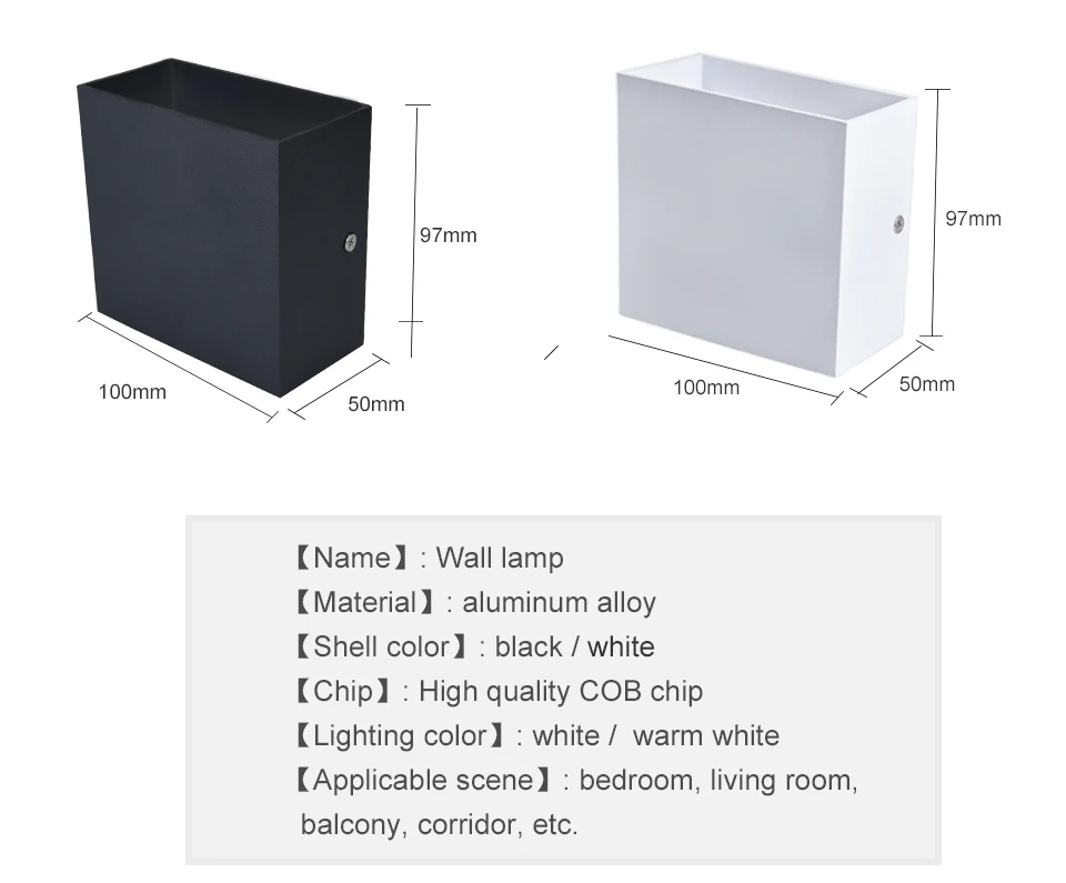 LED Diode Wall lampada  For Bedroom Living Room (3)